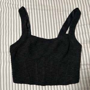 Crop top zip up back